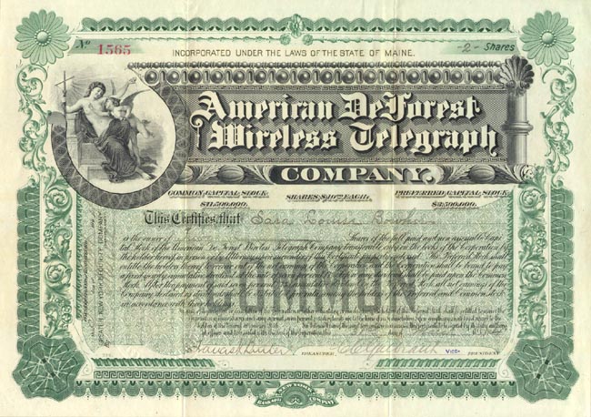 1904 American DeForest Stock