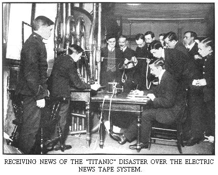 Receiving Titanic News over News Ticker
