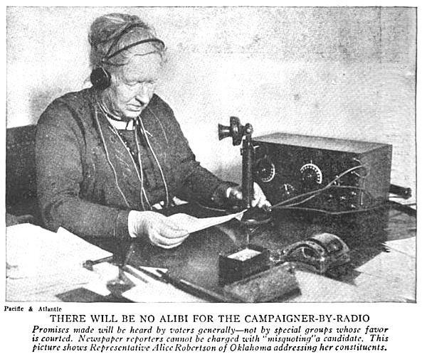 Alice Robertson at microphone